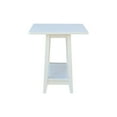 thumbnail image 4 of Solid Wood Square Drop Leaf Side Table in White, 4 of 6