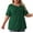 03-Green, variant on Daystry Women's Plus Size Short-Sleeve Tie Tops Tunic Wrap Sweetheart Lightweight Tee
