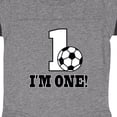 thumbnail image 3 of Inktastic First Birthday Soccer 1 Year Old Boys or Girls Baby Bodysuit, 3 of 4