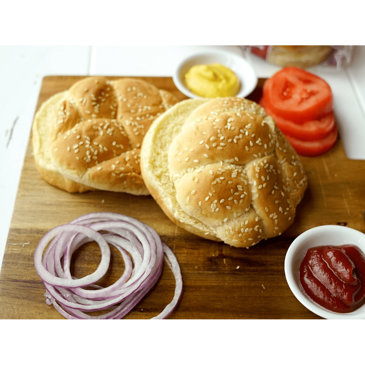 Franz BBQ Sesame Hamburger Bun 8's 21oz