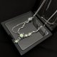 thumbnail image 4 of Collar con colgante de piedra lunar de nicho de alta gama para mujer, cuello suave y fresco, 4 of 5