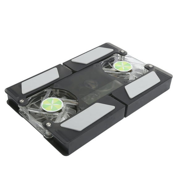 Ventilador De Refrigeración, Almohadilla Enfriadora Para Ordenador Portátil Con Doble Ventilador, Luz LED Retráctil, Diseño Deportivo Plegable Para Portátil