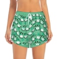 thumbnail image 2 of Gukieu Sheep Zzz Print Women's Sports Shorts with Drawstring Elastic Waistband for Running, Yoga, Fitness-X-Large, 2 of 7