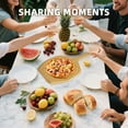 thumbnail image 6 of WhiteRhino Bamboo Wood Pizza Peels 12 inch ,Pizza Spatula Paddle with Wooden Handle for Pies Bread Baking Fruit Cheesse ,Kitchen Serving Board, 6 of 9