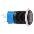 thumbnail image 1 of 2PCS Self Locking Waterproof Metal Button Switch with Light 16MM for Car / Computer AC 220V(Yellow ), 1 of 4