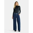 thumbnail image 2 of Madden NYC Women's Stacked Waist Relaxed Jean, 31" Inseam, Sizes XXS-XXL, 2 of 5