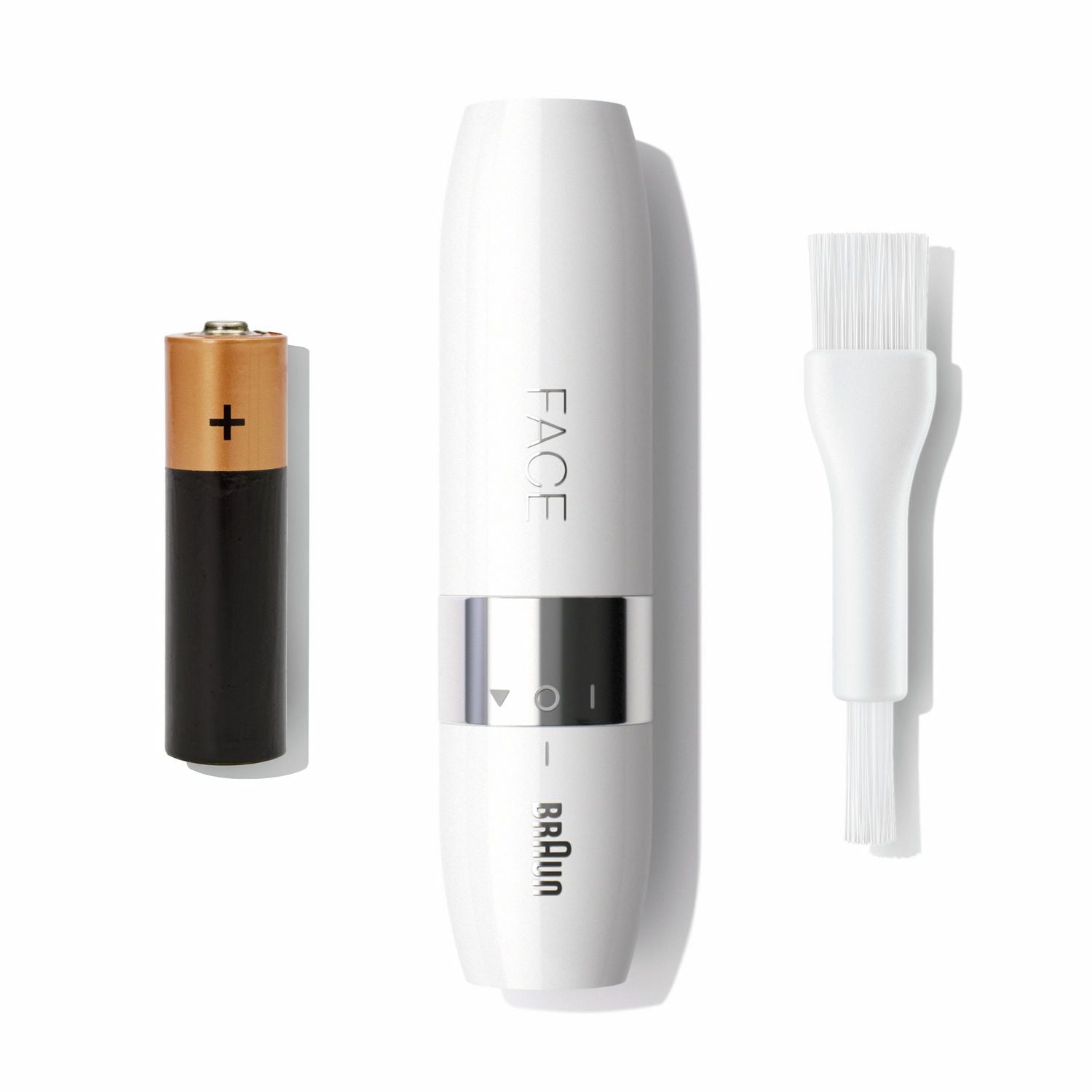 Mini épilateur électrique Braun visage pour femmes mini épilateur, brosse de nettoyage, pile AA