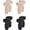 Black*2pairs+beige*2pairs, variant on Anti-slip Heel Liners – Soft Shoe Pads for Men & Women Stop Heel Slip & Blisters