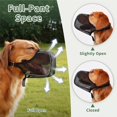 thumbnail image 3 of Bozal Aprobado por Veterinarios con Correas Ajustables – Bozal de Seguridad de Cobertura Completa para Prevención de Mordeduras, Cómodo y Reflectante para Caminatas Nocturnas, Entrenamiento, 3 of 9