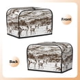 thumbnail image 3 of Kdxio Woodland Forest With Deers Print Toaster Cover Bread Machine Cover Fits for Most Standard 2 Slice Toasters,Keep Toaster Free From Dust And Fingerprint Oven Dustproof Cover, 3 of 7