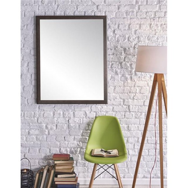 BrandtWorks Texturé Expresso Ferme Miroir Mural 29,5 x 24,5 Po BM076M