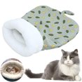 thumbnail image 1 of Cama Gato Saco Cueva Dibujos Animados Suaves para Gatos Suministros, 1 of 9