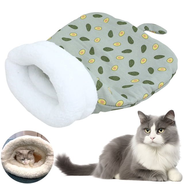 Cama Gato Saco Cueva Dibujos Animados Suaves para Gatos Suministros