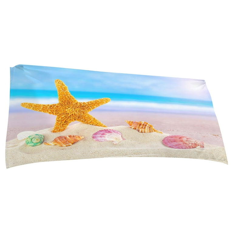 Herrnalise Oversize Microfiber Beach Towels Bulk 30'' x 60'' Pool Bath  Towels Absorbent Quick Drying Camping Towel Flamingo Sand Free Summer Beach