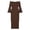 Coffee, variant on Gyujnb Off Shoulder Maternity Maxi Dress Flare Sleeve Side Cutout Ruched Waist Stretchy Bodycon Pregnancy Party Formal Long Dress,S