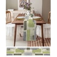 thumbnail image 6 of Table Runner Dresser Scarf 13 x 70 Inch Sage Green Paint Abstract Mottled Classic Art Table Runners Non-Slip Heat Resistant Kitchen Dining Table Decor for Indoor Outdoor Home Party Decoration, 6 of 7