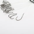 thumbnail image 4 of Fearlessin 20/28pcs/pack Carbon Steel Fishing Hooks Line Tied Head Barbecd Fish 9#, 4 of 6