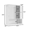 thumbnail image 3 of Semiocthome over the Toilet Storage Wall Medicine Cabinet with 2 Doors and Adjustable Shelves,White, 3 of 7