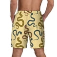 thumbnail image 4 of Uemuo Various Snake Pattern Mens Swim Trunks Quick Dry Board Shorts with Mesh Lining, Stretch Beach Shorts Quick Dry No-Chafing Board Shorts-Medium, 4 of 9