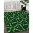 thumbnail image 2 of Ahgly Company Indoor Rectangle Patterned Night Black Area Rugs, 2' x 3', 2 of 6