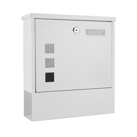 Wall Mounted Mailbox Vertical Locking Drop Mail Box For Modern Wall Mounted Mailbox Vertical Locking Drop Mail Box For Modern Houses Front Porch Residential Outdoor Rural