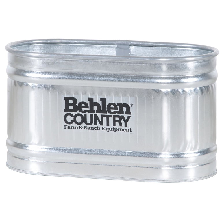 Behlen Country Farm Stock Tank, Round, 103 gal, Steel, Galvanized