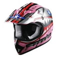 thumbnail image 2 of WOW Youth Kids Motocross BMX MX ATV Dirt Bike Helmet HBOY Shark Pink + Goggles + Skeleton Pink Glove Bundle, 2 of 8