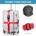 thumbnail image 3 of Correas de equipaje Travel Inspira con candado TSA para maletas de 50 a 81 cm, 3 of 9