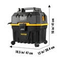 VEVOR Wet Dry Vac, 4 Gallon, 5 Peak HP, 3 in 1 Shop Vacuum with Blowing