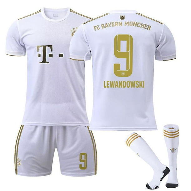 Bayern 22/23 Away Jersey Lewandowski Soccer Jersey 3-pieces