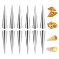 thumbnail image 3 of Molde de rollo Moldes de tubo cónico Molde de rollo de acero inoxidable Molde de pan en espiral Herramienta de pastelería para pasteles Worallymy JD713622989, 3 of 5