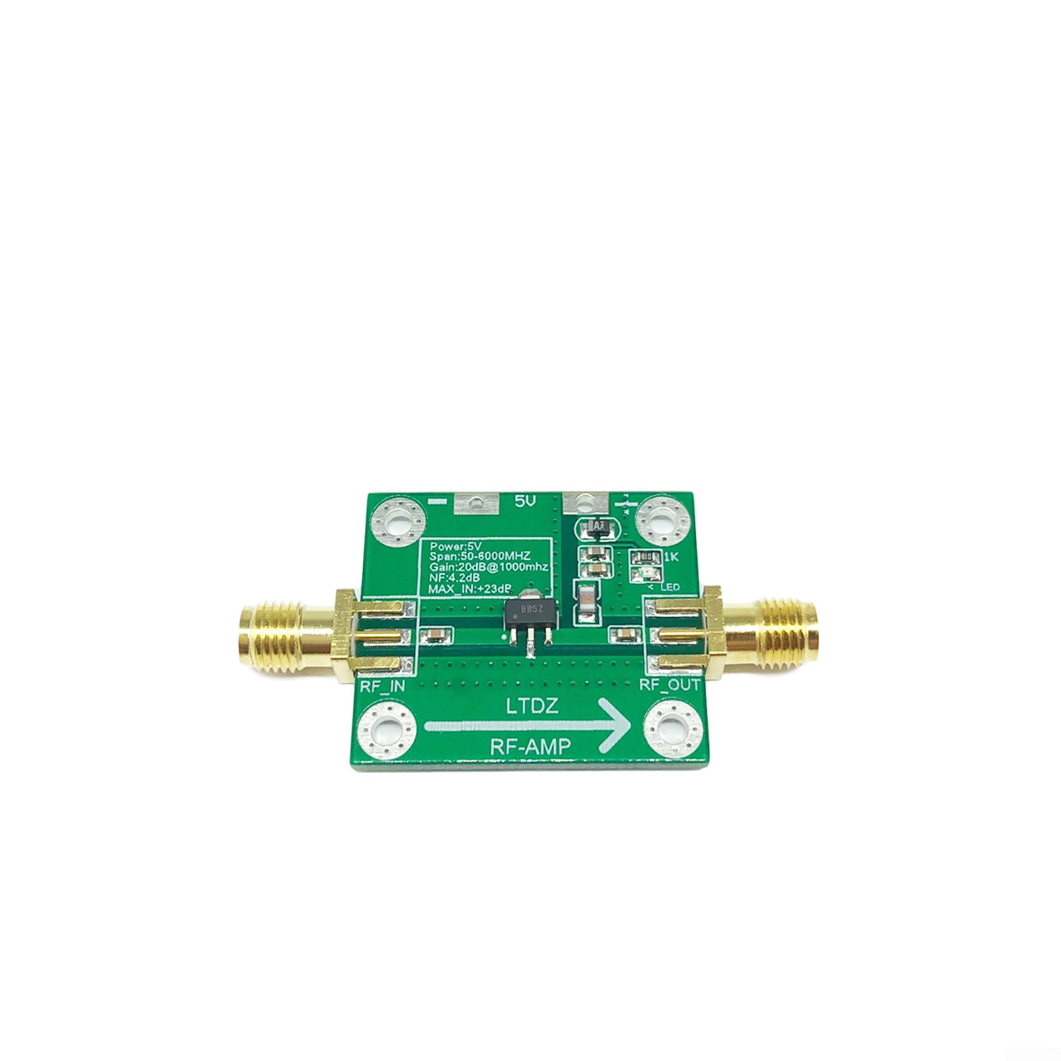 RF Power Amplifier Board 50M-6000Mhz Transmitter Circuit Module 20dB SBB5089 