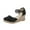 a_Black Espadrille Wedge Sandals, variant on hopeusnice Women's Espadrille Wedge Sandals Summer Ankle Strap Wedge Heel Shoes Comfortable Breathable Beach Wedge Shoes Beige 38