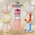 thumbnail image 4 of Diamond Star Diabetic Socks, Non-Binding Circulatory Cushion Cotton Crew Socks for Women (Multi-6 Pairs, Socks Size 9-11, Fit Women Shoe Size 5-10), 4 of 8