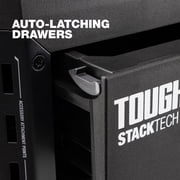 ToughBuilt StackTech 3-Drawer Tool Box, Durable Plastic Storage Organizer