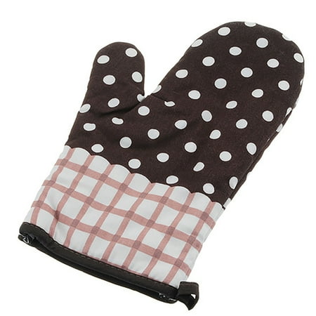 

UDIYO Oven Glove 1Pc Heat Insulation Oven Glove with Lanyard Polyester Cotton High Temperature Resistant Grill Glove Kitchen Tools
