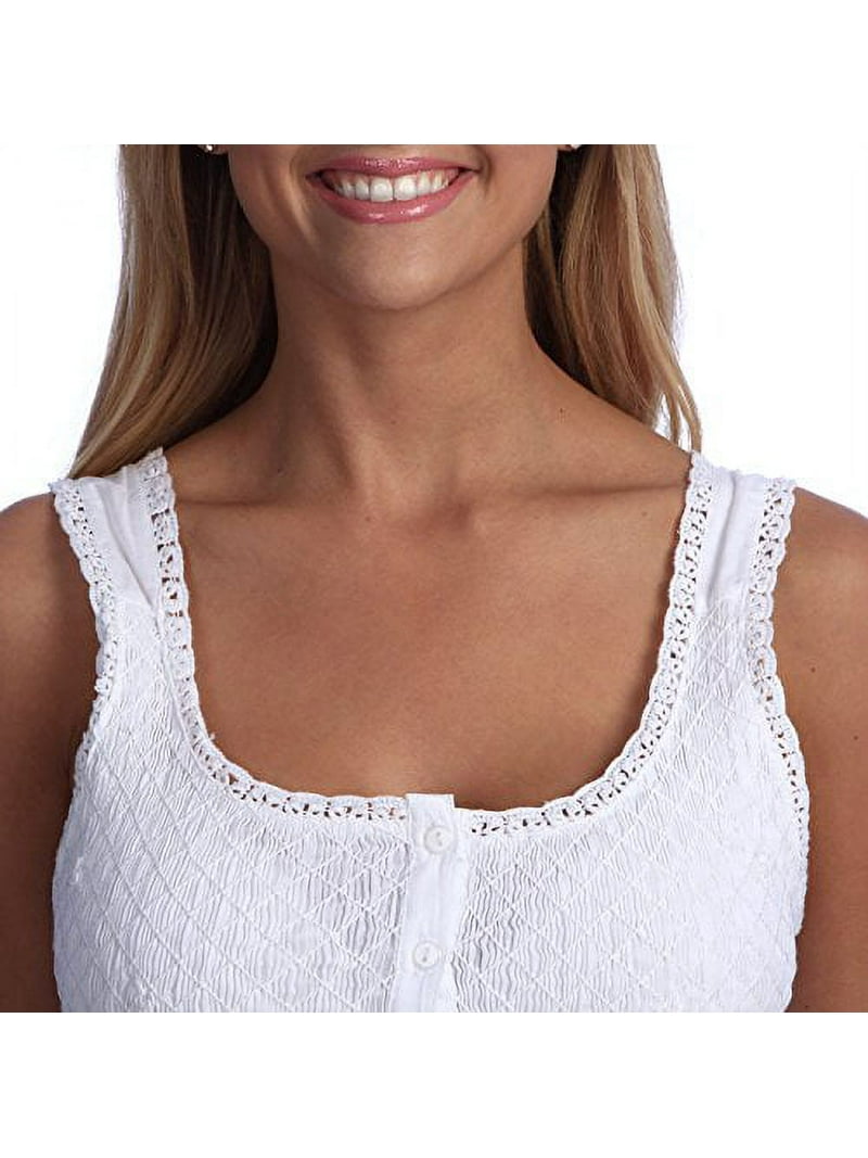 Handmade Women's Smock Tatting Lace Full-length Night Dress White (12/XL) Handmade Women's Smock Tatting Lace Full-length Night Dress White (12/XL)