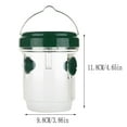 thumbnail image 3 of Wasp Trap Catcher Outdoor Solar Powered Insect Trap with LED Light | Double Entry Design | Reusable AS & PP Material | Stainless Steel Hanger | Fast Easy Setup | 1 Pack, 3 of 9