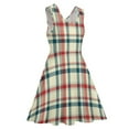 thumbnail image 5 of 2024 Vintage Plaid Dress Green And Red Check Streetwear Dresses Female Night Club Skate Dress Summer Graphic Vestido Big Size, 5 of 7