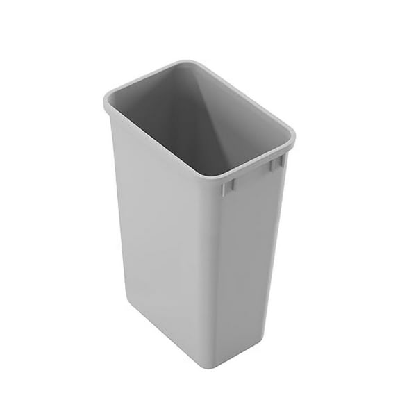 Dowell 50Qt Wastebasket Trash Container, 13Gal, Plastic, Stackable, for Kitchen/Bathroom/Office, Fits Under Sink/Desk - Grey (1, 50 QT)