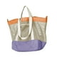 thumbnail image 5 of Bolsa de playa de malla ligera para mujer/hombre, bolso de hombro informal para acampar y guardar Púrpura, 5 of 9