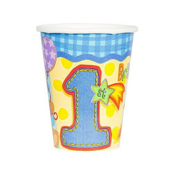 Amscan Hugs & Stitches Boy 9 oz Cups - 8 ct