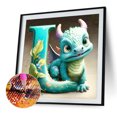 thumbnail image 2 of Diamante pintura 5D DIY taladro redondo completo dinosaurio letra L decoración del hogar (NH3129) FLhrweasw  Nuevo, 2 of 9