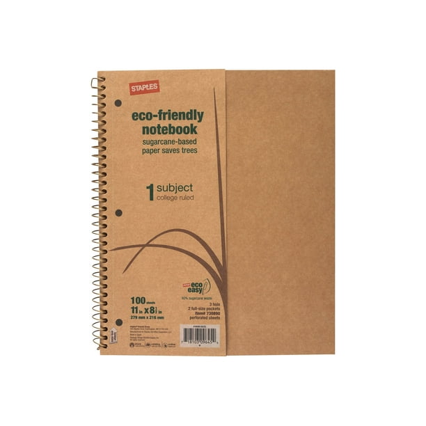 Sustainable Earth By Staples 1 subject notebook spiralbound