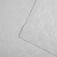 thumbnail image 4 of Nicole Miller Trellis Matelassé Hidden Tab/Rod Pocket Top Light Filtering Curtain Panel Pair, 54"x84", Dove Grey, 4 of 7