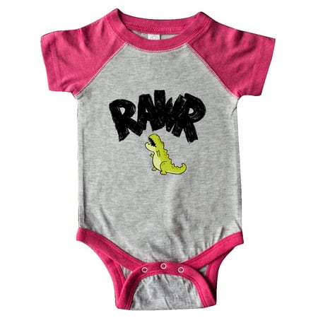

Inktastic Lil Green Tyrannosaurus Rawr Gift Baby Boy or Baby Girl Bodysuit