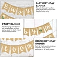 thumbnail image 3 of NICEXMAS Linen Flower Party Wall Banners Assorted Colors Birthday Decoration Flags 1 Set for Celebration, 3 of 6