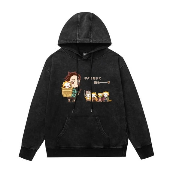 Fosskos Kamado Nezuko rengoku Hoodie Sweatshirt Cosplay Costume Sweater Pullover Hooded Anime Hoodie for Women Men