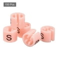 thumbnail image 3 of Uxcell Clothes Hanger Marker S Fit 3.5mm Rod for Garment Color Coding Pink 150 Pack, 3 of 5