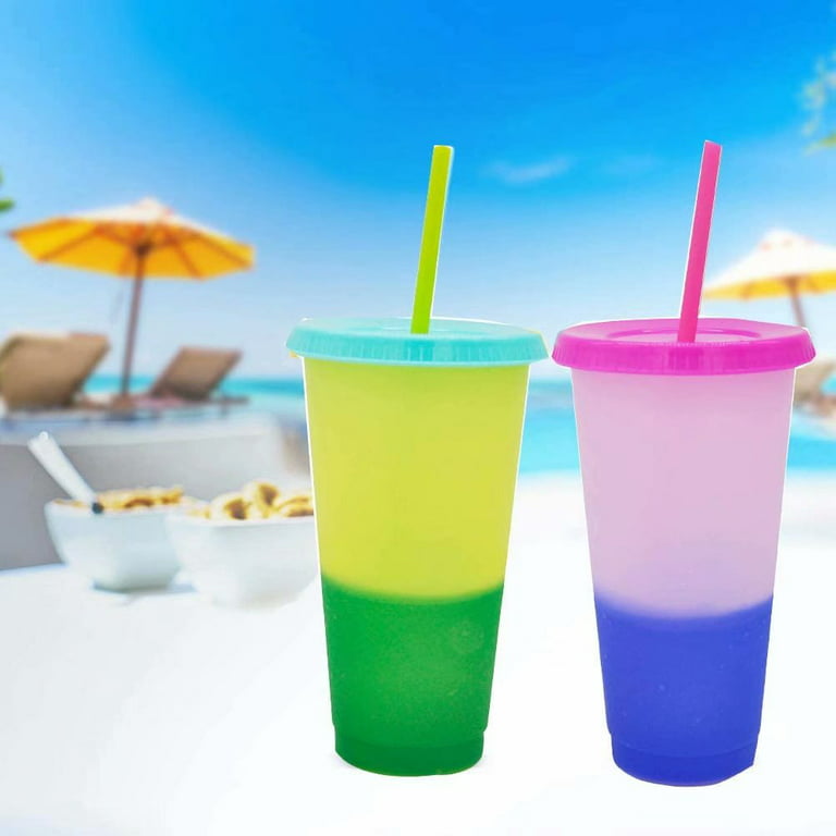 Color Changing To-Go Cups or Tumblers w/ Straws 4-Packs Only $5.76 at  Walmart